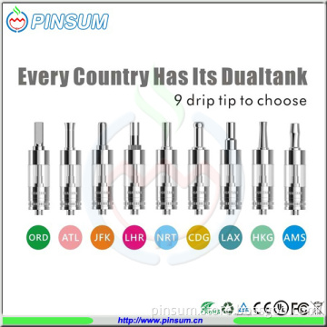 2014 Newest Electronic Cigarette Atomizer, Changeable Coil Head Dual Tank
